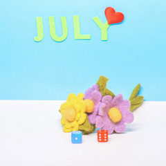 The month of July