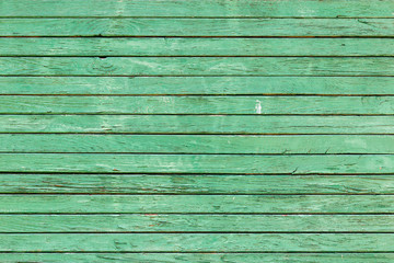 Naklejka premium The old green wood texture with natural patterns