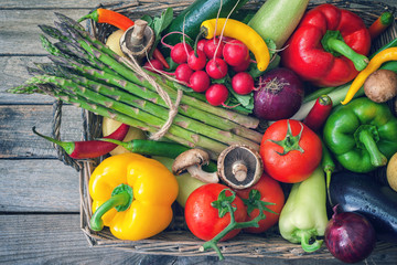 Obrazy na Szkle  Zdrowe organiczne warzywa