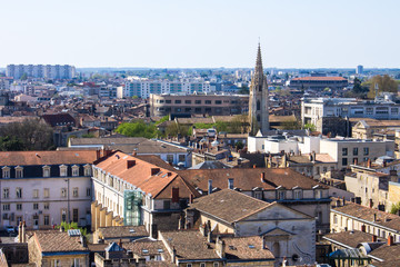 Fototapeta na wymiar Cityscape of Bordeaux in France