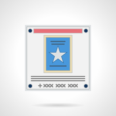 Promotion advertising flat color vector icon