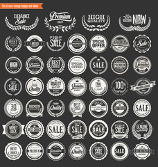Premium quality retro badges collection