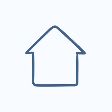 House sketch icon.