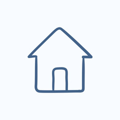 House sketch icon.