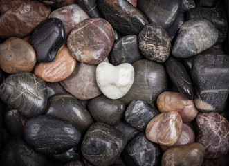 Fototapeta na wymiar Stones with heart
