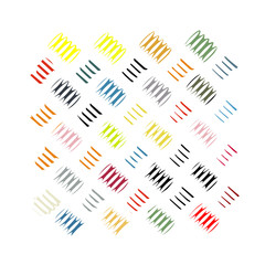 Pattern with colorful painted strokes.