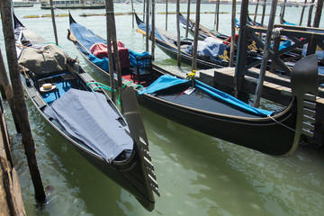Fototapeta na wymiar gondolas in Venice, Italy 