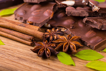 still life with chocolate and coffee