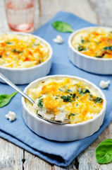 Chicken Spinach Cauliflower casserole