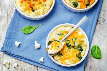 Chicken Spinach Cauliflower casserole