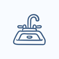Obraz premium Sink sketch icon.