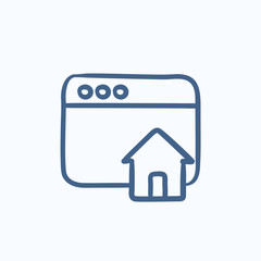 Homepage sketch icon.