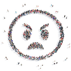 people 3d creative shape