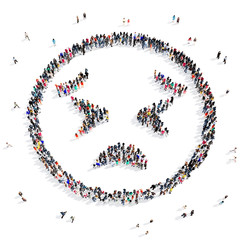 people 3d creative shape