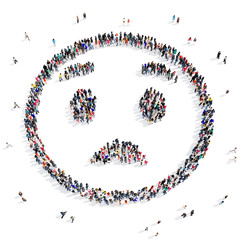 people 3d creative shape