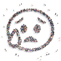 people 3d creative shape