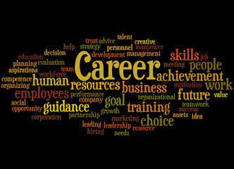 Career, word cloud concept 2