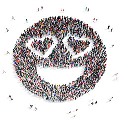 people 3d creative shape