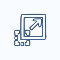 Add content sketch icon.