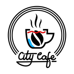 City Cafe Logo Template Design Vector illustration