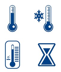 Thermomètre en 4 icônes