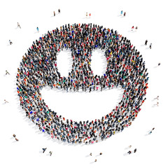 people 3d creative shape