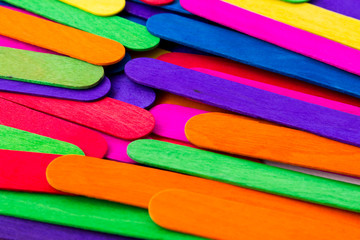 Colorful wooden white background.