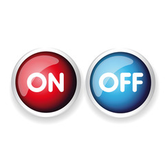 On Off vector button
