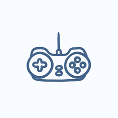 Joystick sketch icon.