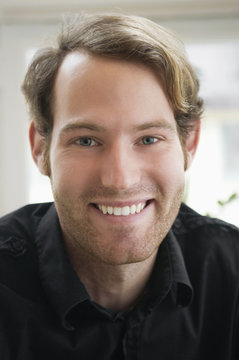 Portrait of happy man