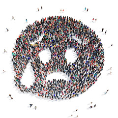 people 3d creative shape