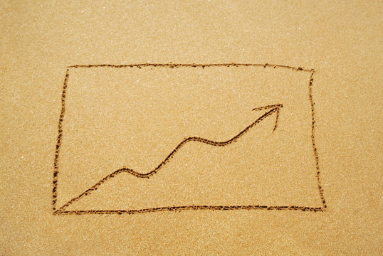 Chart table drawn in sand