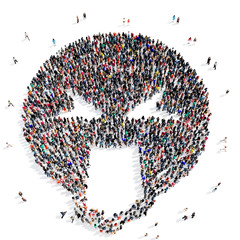 people 3d creative shape