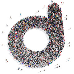 people group letter 3d