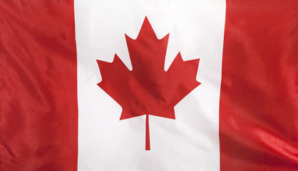  Canada Flag real fabric seamless close up
