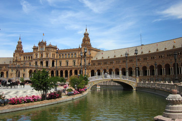 Naklejka na ściany i meble Plaza de España - Sevilla