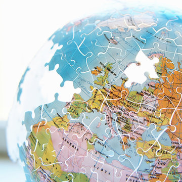Globe with Sweden missing
