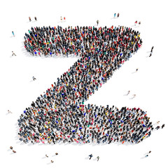 people group letter 3d