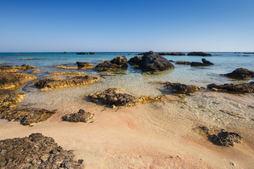 Elafonissi Beach on Crete, Greece