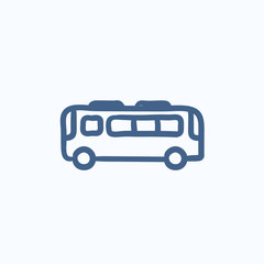 Bus sketch icon.