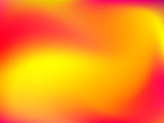 Abstract blur gradient background with trend red, orange and yellow colors for deign concepts, wallpapers, web, presentations and prints. Vector illustration.