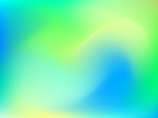 Abstract blur gradient background with trend pastel green, yellow and blue colors for deign concepts, wallpapers, web, presentations and prints. Vector illustration.