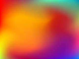 Abstract blur colorful gradient background with red, yellow, blue, purple and green colors for deign concepts, wallpapers, web, presentations and prints. Vector illustration.