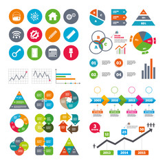 Repair, construction icons. Service signs.