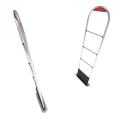 3D shoplifter scanner isolated on white