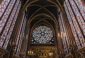 interior of the Sainte-Chapelle