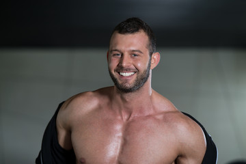 Portrait Of A Man In Modern Gym