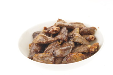 Grilled chicken heart