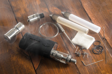 Adjustable electronic cigarette, Non carcinogenic alternative for smoking