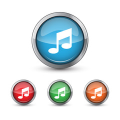button vector icons music